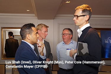 Luv Shah (Invel), Oliver Knight (Myo), Peter Cole (Hammerson), Constantin Mayer (CPPIB)